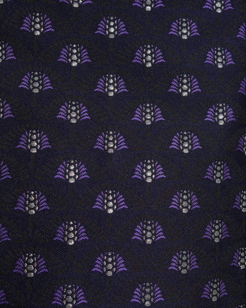 Mini Skirt in Fan Floral Jacquard